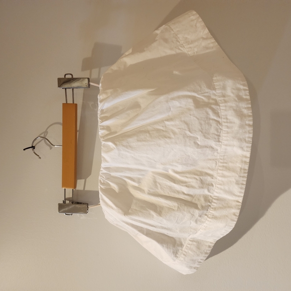 White Strapless Ruffle Top - Picture 2 of 2